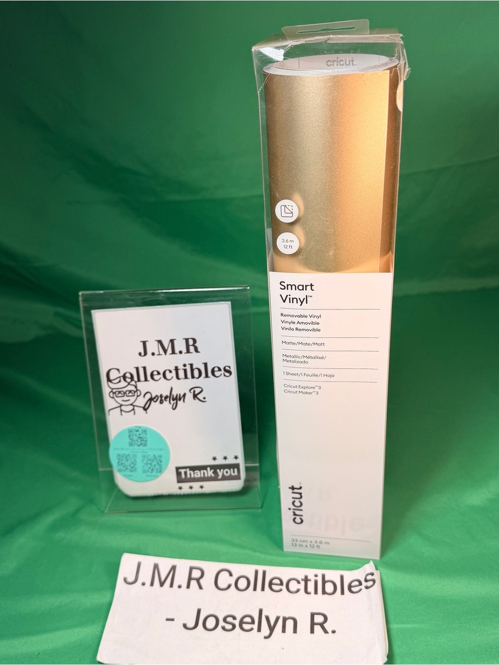Cricut Smart Removable Vinyl 13 in x 12 from - Matte Metallic Champagne - New